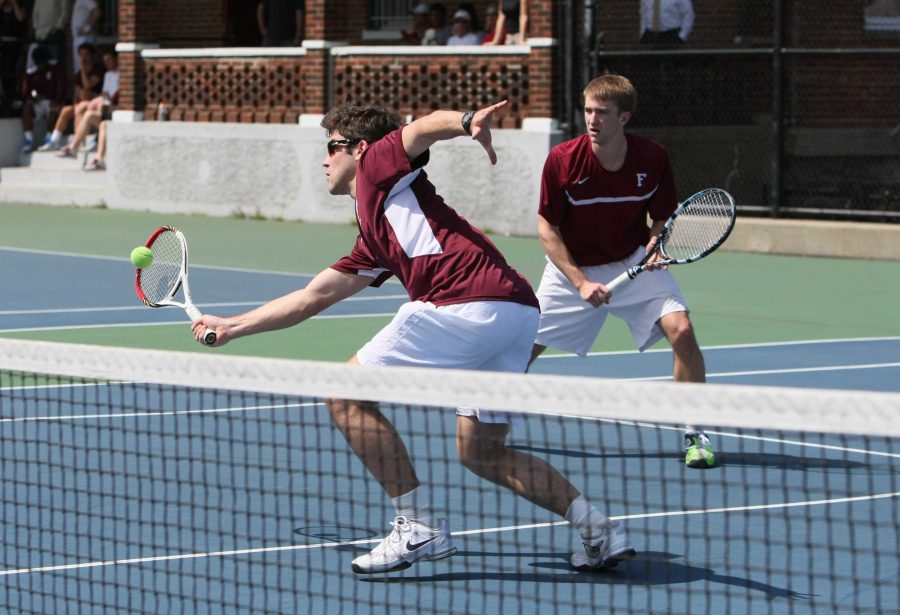 Photo by Ally White/The Ram Fordham has one match remaining in the regular season before the A-10 tournament begins on April 25 in Mason, Ohio.