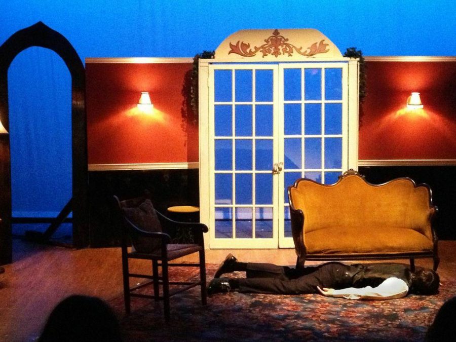 Mimes staged The Inspector Hound, a farce on an Agatha Christie murder mystery. (Photo by Allegra Howard/The Ram)