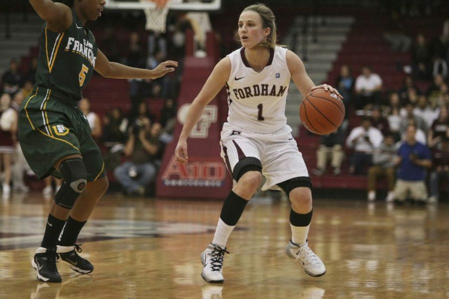 Erin Rooney recorded her second double-double of the season against Pacific.  (Photo by Ally White/The Ram)