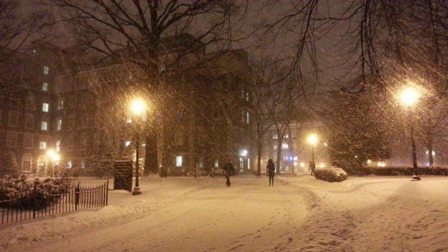 Snow+Forces+Campuses+to+Open+Late+Wednesday