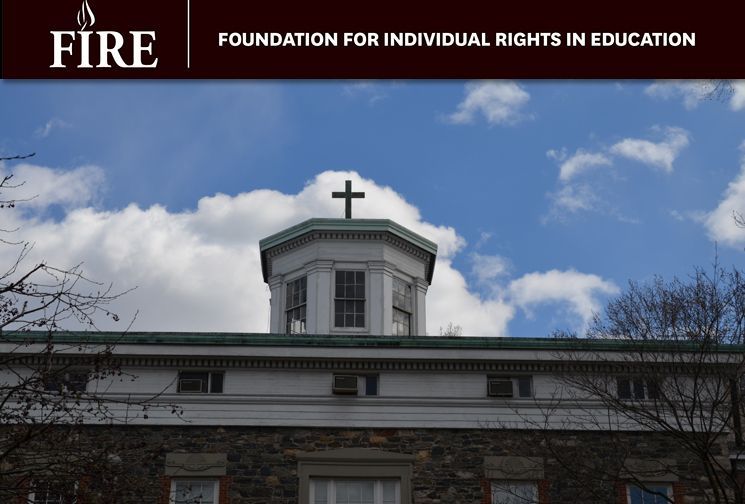 FIRE’s report criticized Fordham for restricting online expression and hindering free speech, among other things. (Photo by Sam Joseph/The Ram; image courtesy of thefire.org)