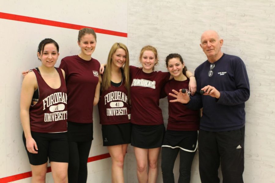 Bryan Patterson, head coach of Fordham Mens’ Squash, says that it is exciting to work with young talent in CitySquash. (Photo Courtesy of Ram Archives)
