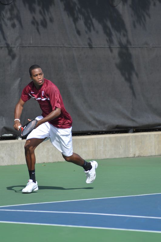 The men’s tennis team has a number of out-of-conference matches before beginning Atlantic 10 play against Saint Louis.  (Ram Archives)