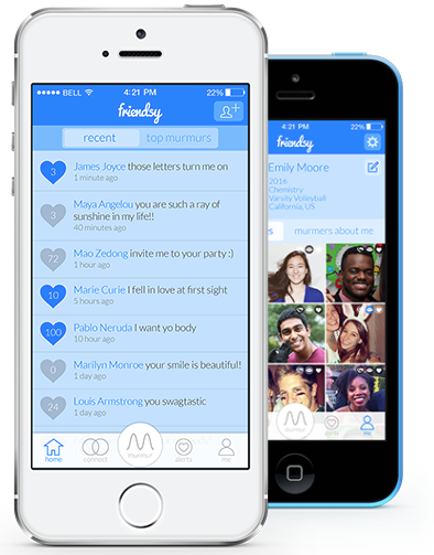 Friendsy will be available for iPhone and Android devices. An online website also exists for the service. (Courtesy of Friendsy.net)