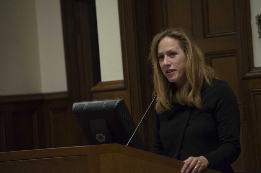 Kimberley Strassel, a columnist for The Wall Street Journal, came to Rose Hill to discuss the upcoming midterm elections. Samuel Joseph/The Ram

