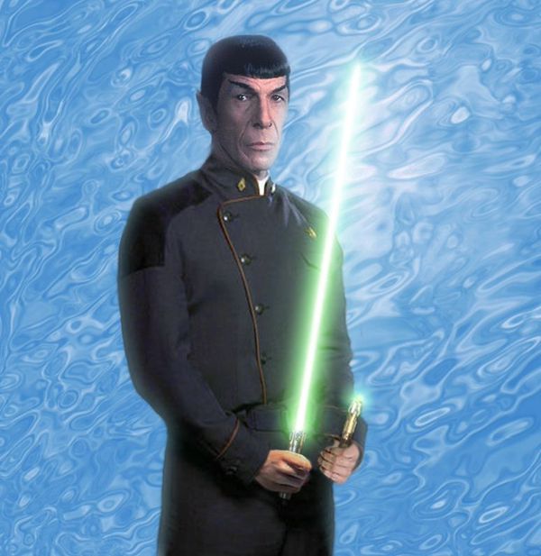 Crossovers are a big part of the fan fiction community, with the Star Trek/Star Wars crossover above. Courtesy of DevianArt