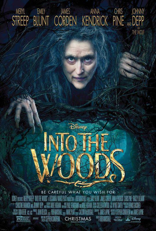 Into the Woods has a star-studded cast, with Meryl Streep as the witch. Courtesy of Wikipedia