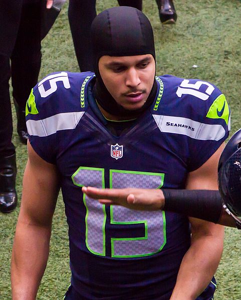 Kearse went from goat to hero in a month of one play. Courtesy of Wikimedia