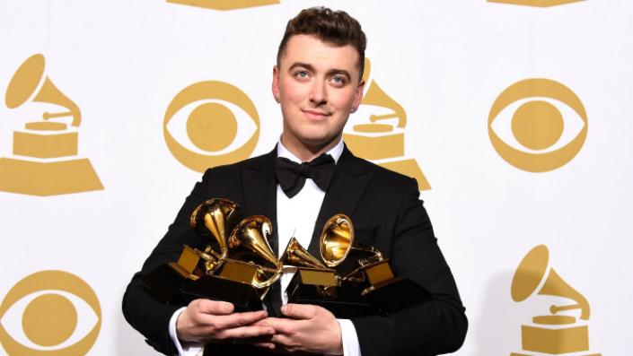 Newcomer Sam Smith was one of the nights biggest stars; he won four Grammys and performed his hit single Stay With Me. Courtesy of Midiorama Flickr