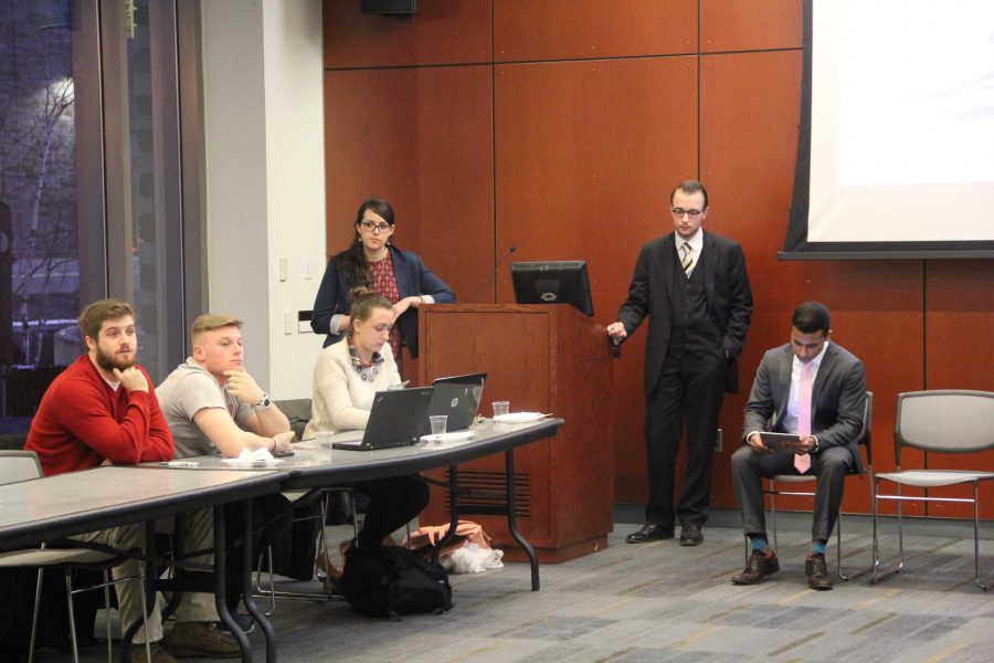 Students from theater groups, USG, publications and RHA attended Center Stage to talk campus free speech. 