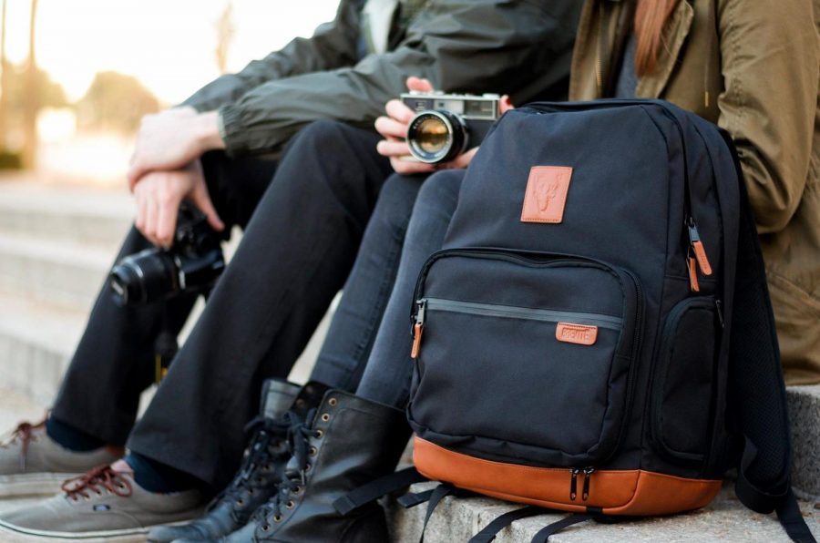 After raising $38,000 on Kickstarter, Fordham student Brandon Kim started a backpack company called Brevilé. Dylan Kim for the Fordham Ram