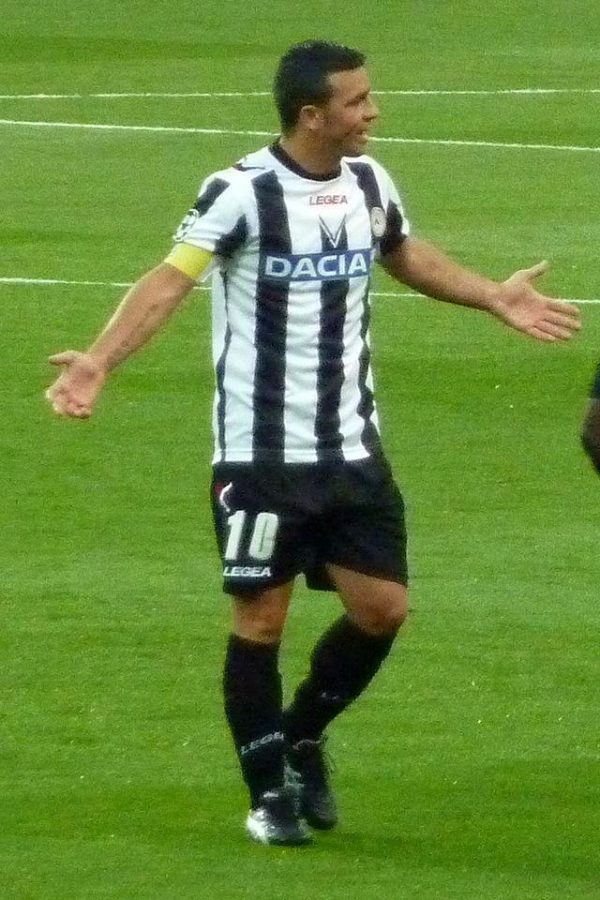 An aging Antonio di Natale has fueled Udinese's struggles this season. Courtesy of Wikimedia