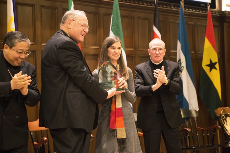After earning her MA degree through Fordham's IPED, Sarah Weber excelled working with CRS. Courtesy of Christian Wiloejo
