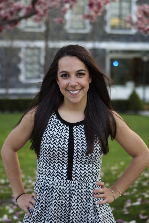 Taylor poses on Edward’s Parade, admitting she will miss the Fordham campus most. 