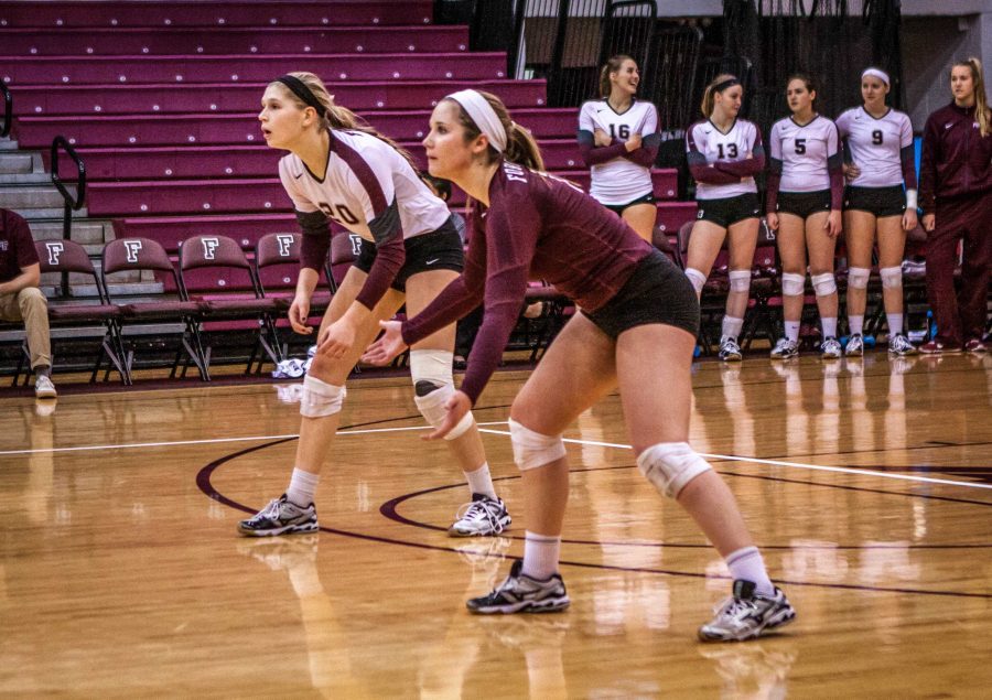 Fordham volleyball took down Rider and Saint Peters this past week. Sam Joseph/ The Fordham Ram. 