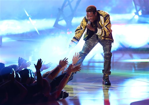 Fetty Wap performs at the MTV Movie Awards at the Nokia Theatre on Sunday, April 12, 2015. Courtesy of AP/Matt Sayles