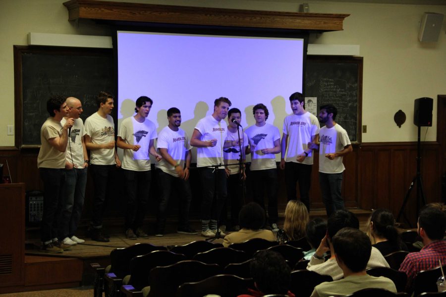 In spring 2014, the Ramblers performed for a Mental Health Awareness Week event. FORDHAM RAM ARCHIVES