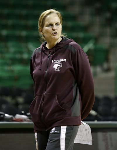 Coach Gaitley is entering her fifth year at the helm of Fordham womens basketball. Tony Gutierrez/AP