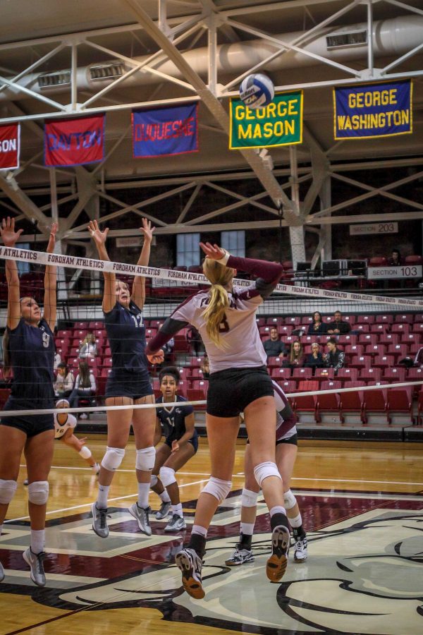 The volleyball team is looking to earn a spot in the A-10 tournament. Samuel Joseph/The Fordham Ram