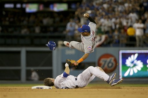 This controversial slide has been the talk of the postseason. Gregory Bull/AP