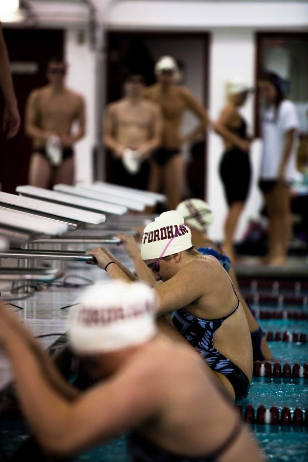 Wendy Espina-Esquivel re-broke her own diving record this weekend. Josh Kim/The Fordham Ram. 