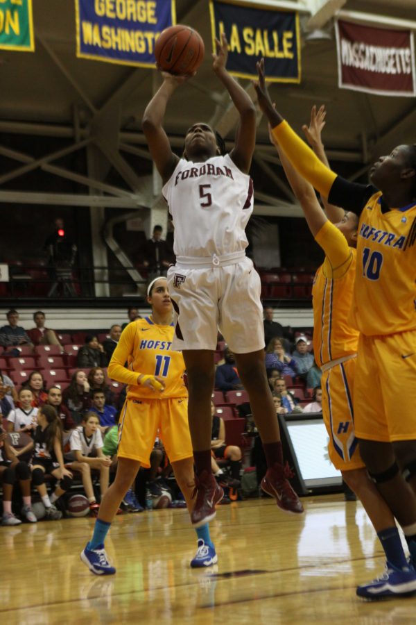 David led all Rams with 15 points in their loss to Penn St. (Drew DiPane/The Fordham Ram)