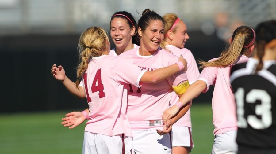 It wasn't an easy road for Maksuti, but when healthy the redshirt senior made the most of her playing time. Courtesy of Fordham Athletics. 