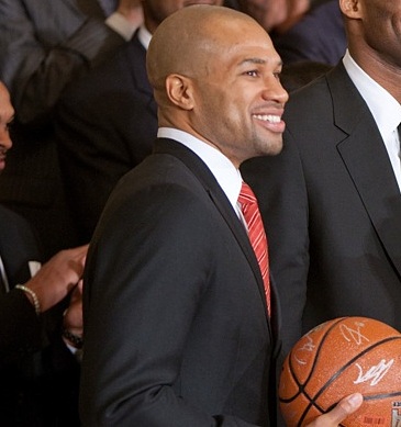 Derek Fisher was fired after less than two season as head coach of the Knicks. Courtesy of Wikimedia