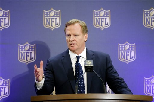 Roger Goodell demonstrated his incompetence during the Deflategate case. (Brandon Wade/AP). 