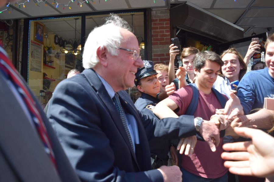 Bernie Sanders Visits Arthur Avenue