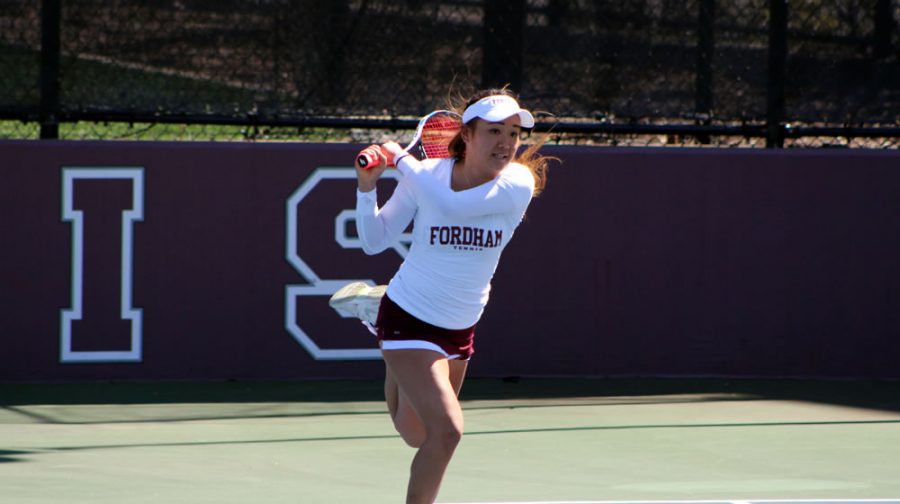 Junior Mayu Sato was an important contributor to Fordhams win over the Hawks (Courtesy of Fordham Athletics). 