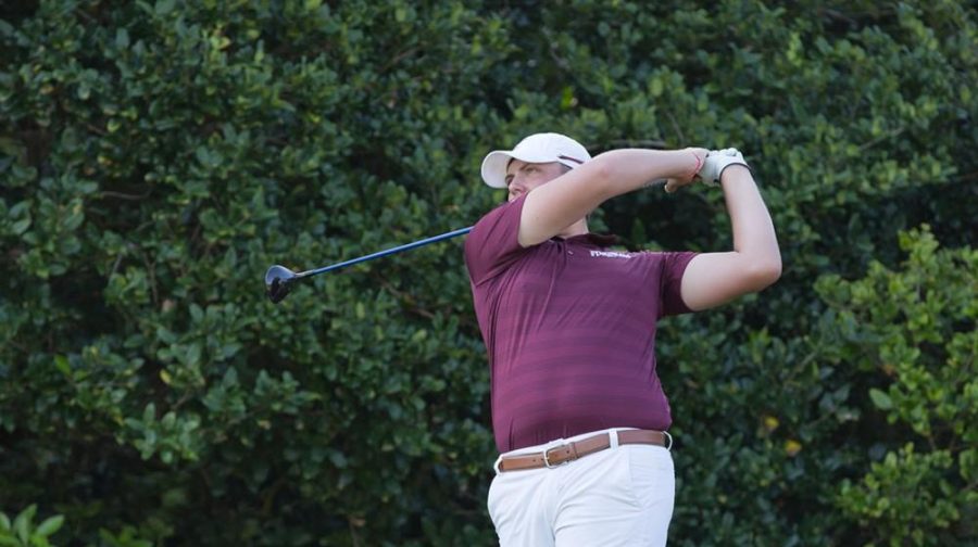 Joseph Trim shot a three-round total of 226, tying him for 17th at the A-10s. (Courtesy of Fordham Athletics)
