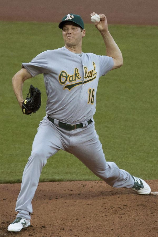 Rich Hill was pulled while throwing a Perfect Game (Courtesy of Wikimedia) 