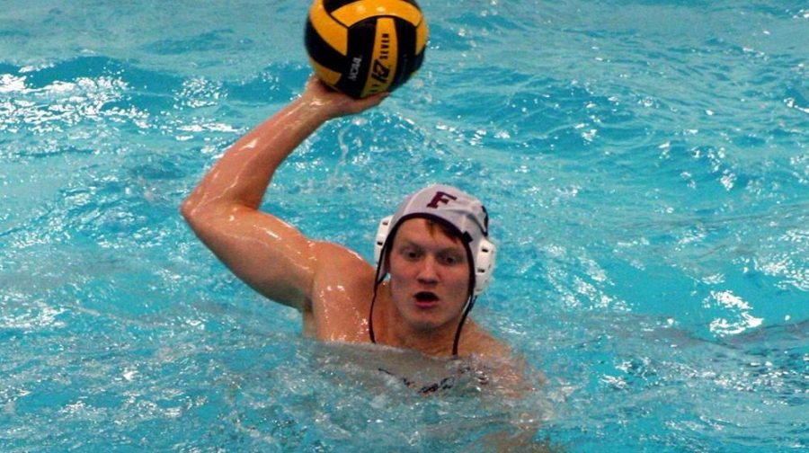 Cameron Shewchuck had a productive weekend in the pool, scoring multiple goals for the Rams. (Courtesy of Fordham Athletics)