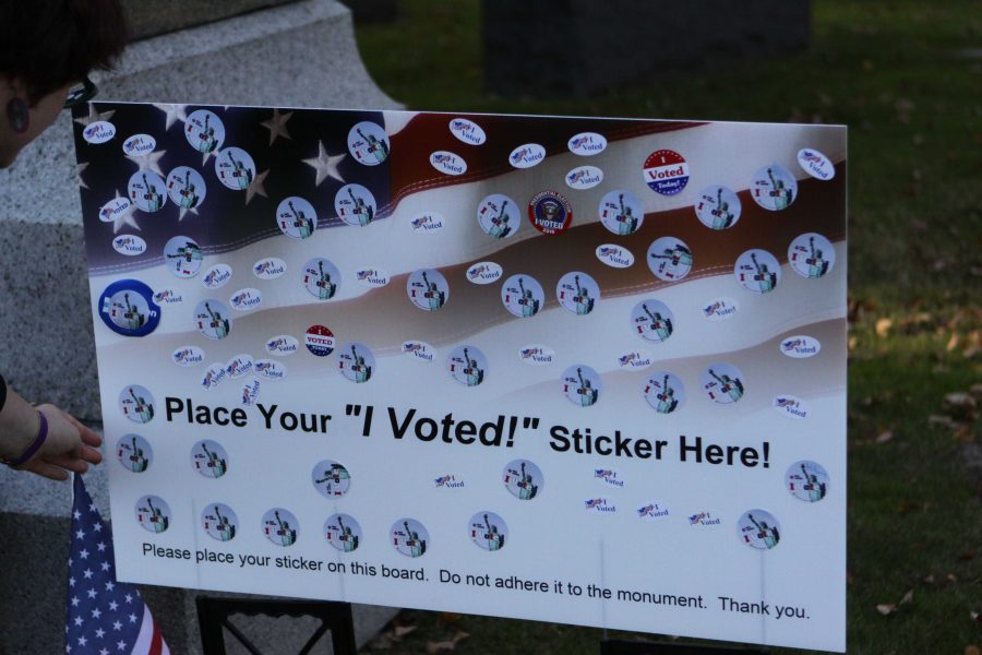 Voters Pay Respect to Suffragist