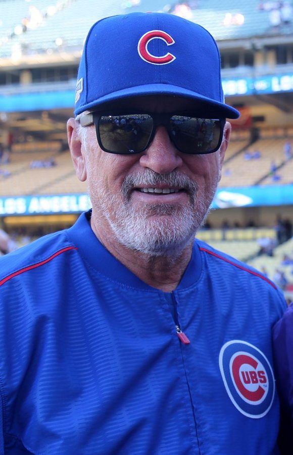 Cubs manager Joe Maddon won his first World Series title this year. (Courtesy of Wikimedia)
