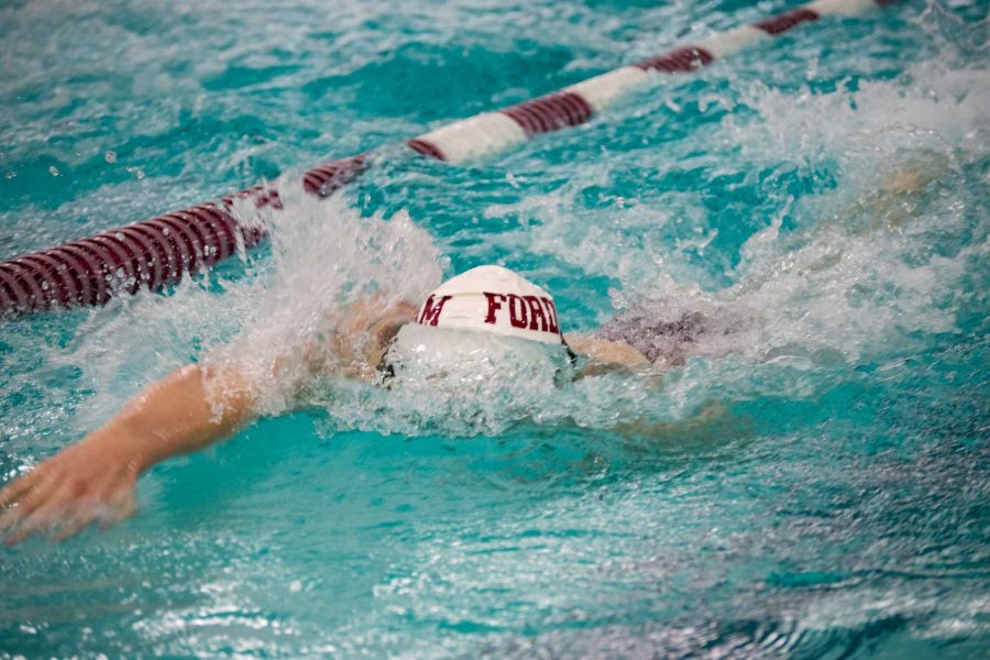 The Rams had numerous strong finishes in the meet, including from Joe Vizza and Joe Mercurio. (Courtesy of Fordham Athletics).