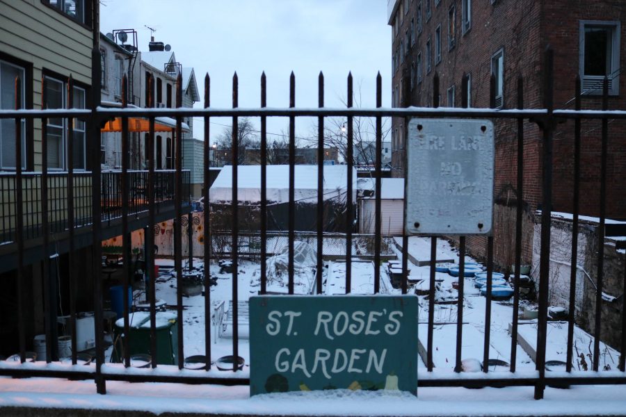 St.+Roses+garden+is+supplied+with+new+equipment+to+assist+in+composting+organic+waste+material.+%28Julia+Comerford%2FThe+Fordham+Ram%29