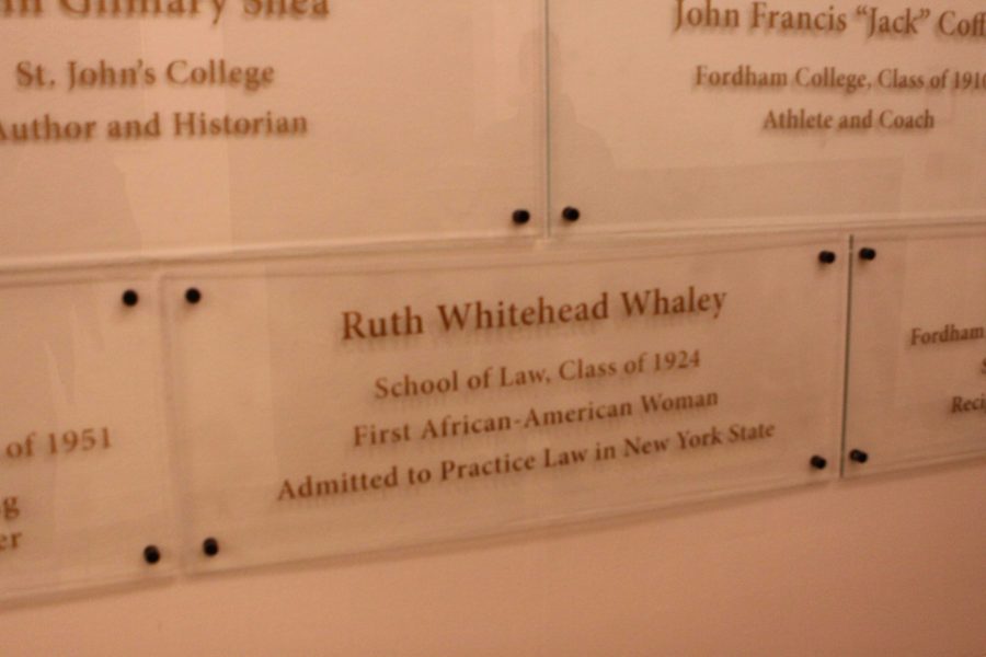 Whaley’s legacy lives on with her place in Fordham’s Alumni Hall of Honor, a rightful place for the activist. 