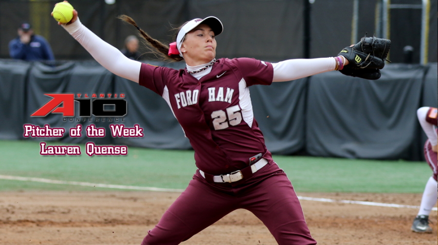 Lauren Quense became the fifth Ram to throw a no-hitter Sunday. She was just one walk away from a perfect game.