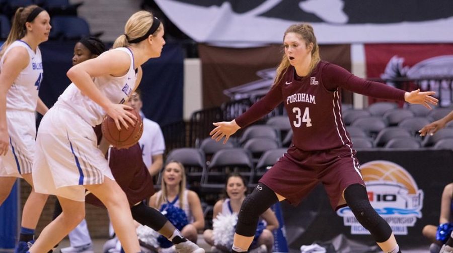 Mary+Goulding+had+her+best+game+of+the+season+in+the+Rams+quarterfinal+loss.+%28Courtesy+of+Fordham+Atheltics%29