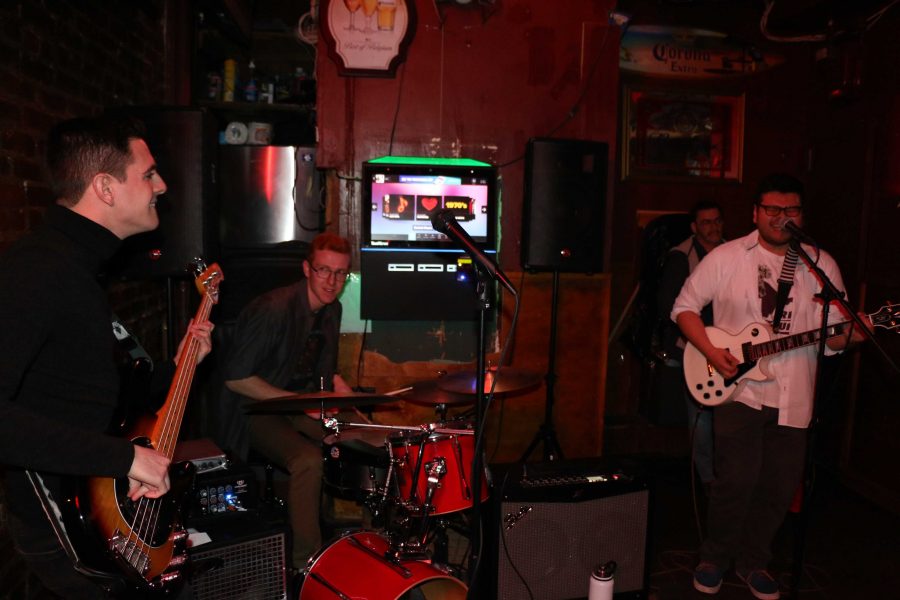 From the crowded Mugz’s bar to Rodrigue’s to the big stage at Spring Weekend, Free Advertising is on its way to the top (Courtesy of Matt Massaro).