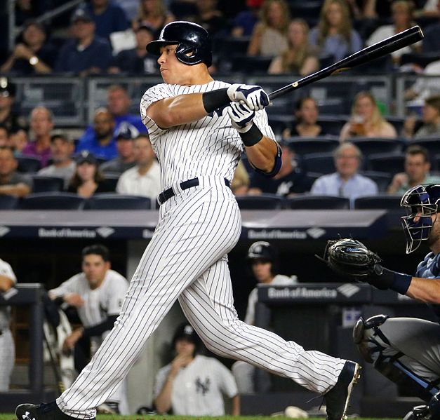 Aaron Judge looks more fit for the pages of mythology than a baseball field.