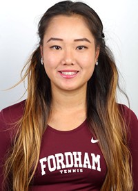 Mayu Sato was one of just two seniors on the successful Fordham womens tennis team (Courtesy of Fordham Athletics).