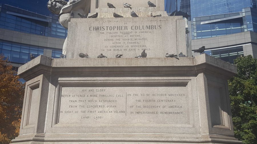 Columbus Circle is one monument in New York City that Mayor de Blasio announced is up for review. (YOHANNAH FRANCO/THE FORDHAM RAM)