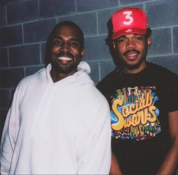 Both Kanye West and Chance the Rapper produce music similar to poetry. (Courtesy of Twitter)