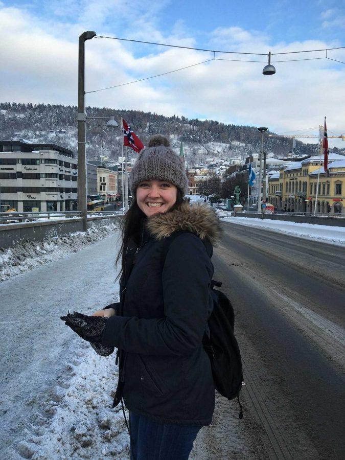 McGuire, pictured here in Oslo, Norway, tends to value adventure over sleep (Courtesy of Maddie McGuire).