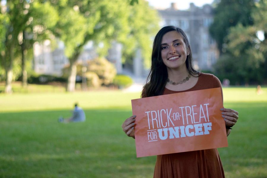 Rose Hill senior Monica Olveira applies her international political economy studies working with UNICEF and the United Nations (Courtesy of Monica Olveira).