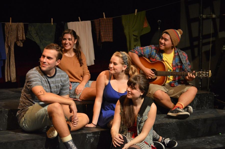 Mimes & Mummers’  “Godspell” featured a simple and rustic set.