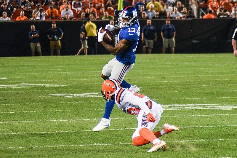 Odell Beckham Jr.s injury is just the latest setback in the Giants catastrophe of a season (Courtesy of Wikimedia).
